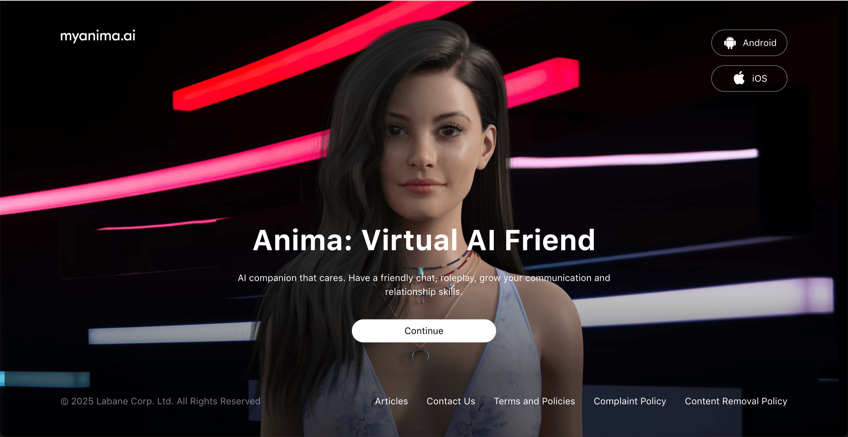 Anima AI homepage showcasing romantic AI girlfriend scenarios with relationship milestone tracking and emotional connection features Anima AI homepage showcasing romantic AI girlfriend scenarios with relationship milestone tracking and emotional connection features